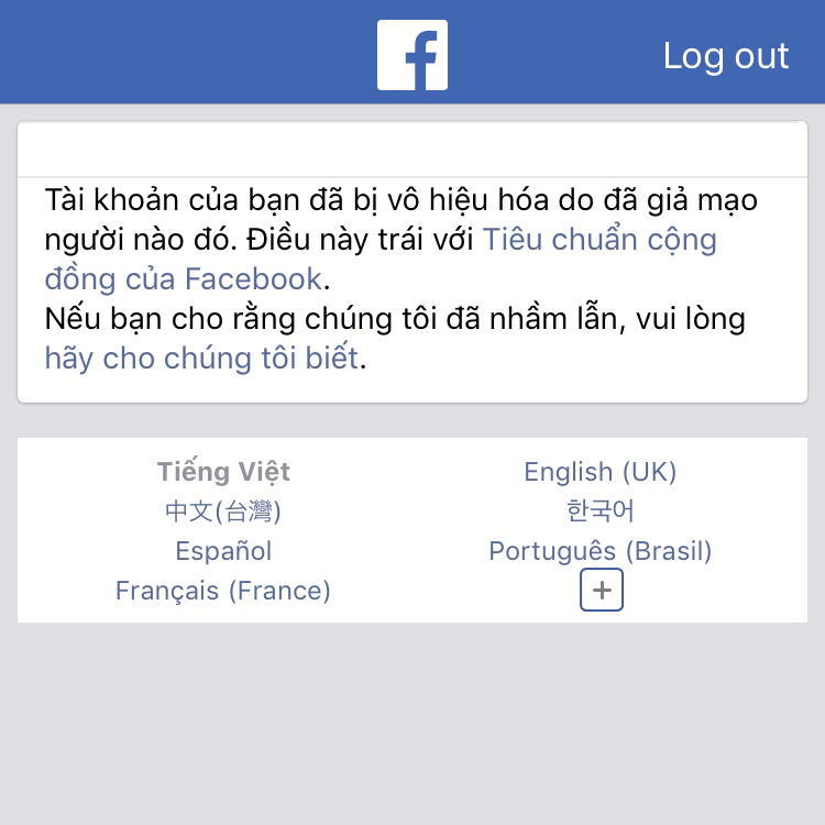 Bạn đã bị mất tài khoản Facebook vì vi phạm quy định